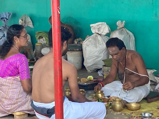 folks with priest
